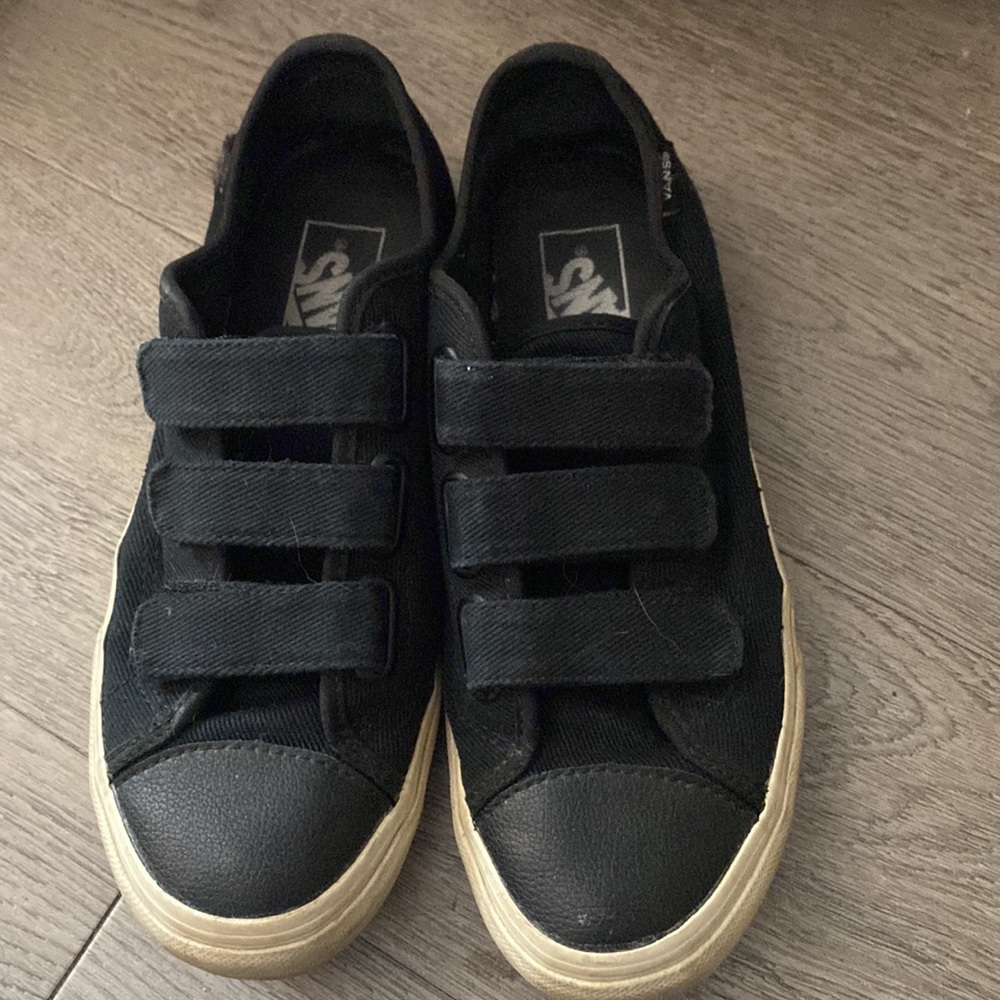 Vans Velcro shoes black size 7.5 - Picture 5 of 5